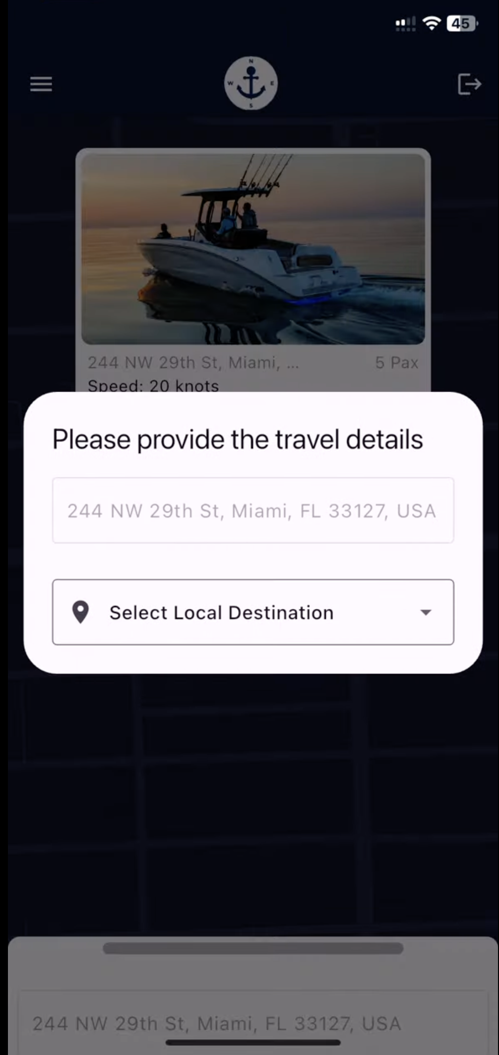 Destination selection